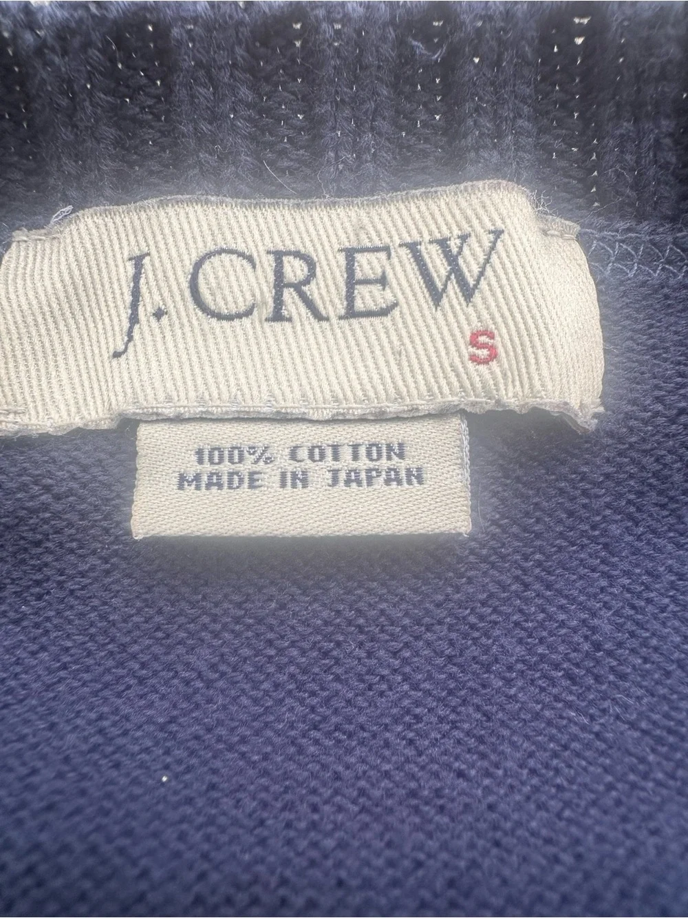 J. Crew Men's Navy Blue Crewneck Sweater Size S